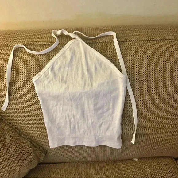 Madewell White Halter Neck Women's Top size XS NWT - Picture 1 of 4